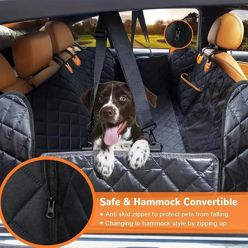 Universal Waterproof Dog Car Seat Cover with Mesh Window