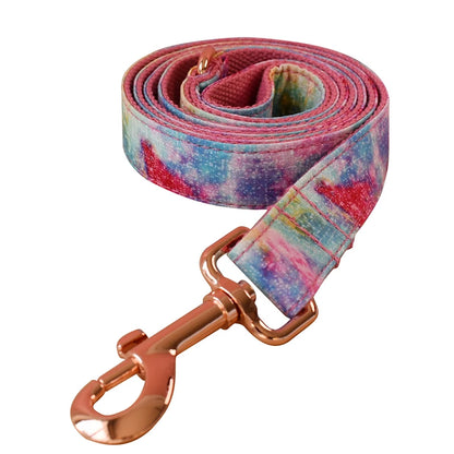 Elegant Pink Dog Harness - Hot Stamping Design with Quick Release