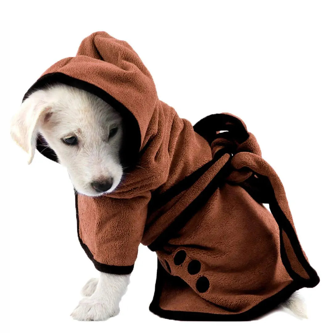 Quick-Dry Pet Bathrobe with Hood