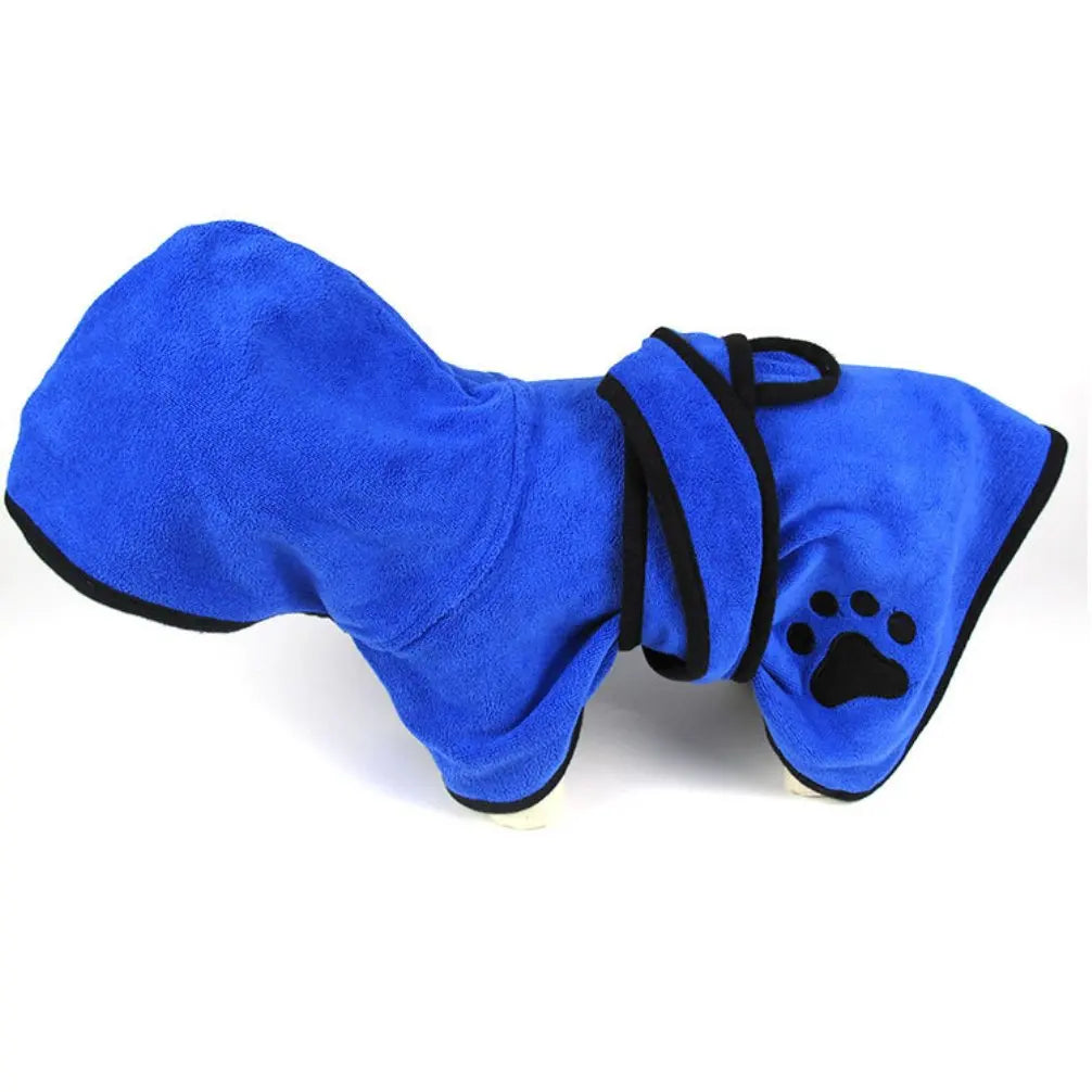 Quick-Dry Pet Bathrobe with Hood