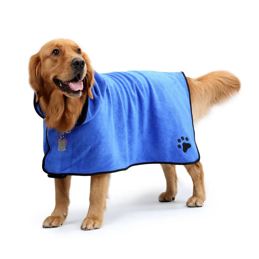 Quick-Dry Pet Bathrobe with Hood