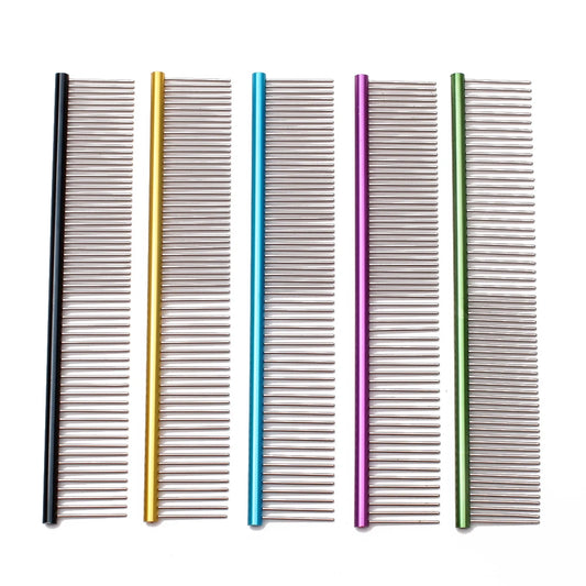 Aluminum Pet Grooming Comb for Dogs & Cats