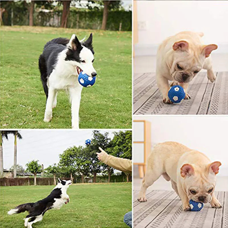 Durable Latex Squeaky Dog Toy Ball