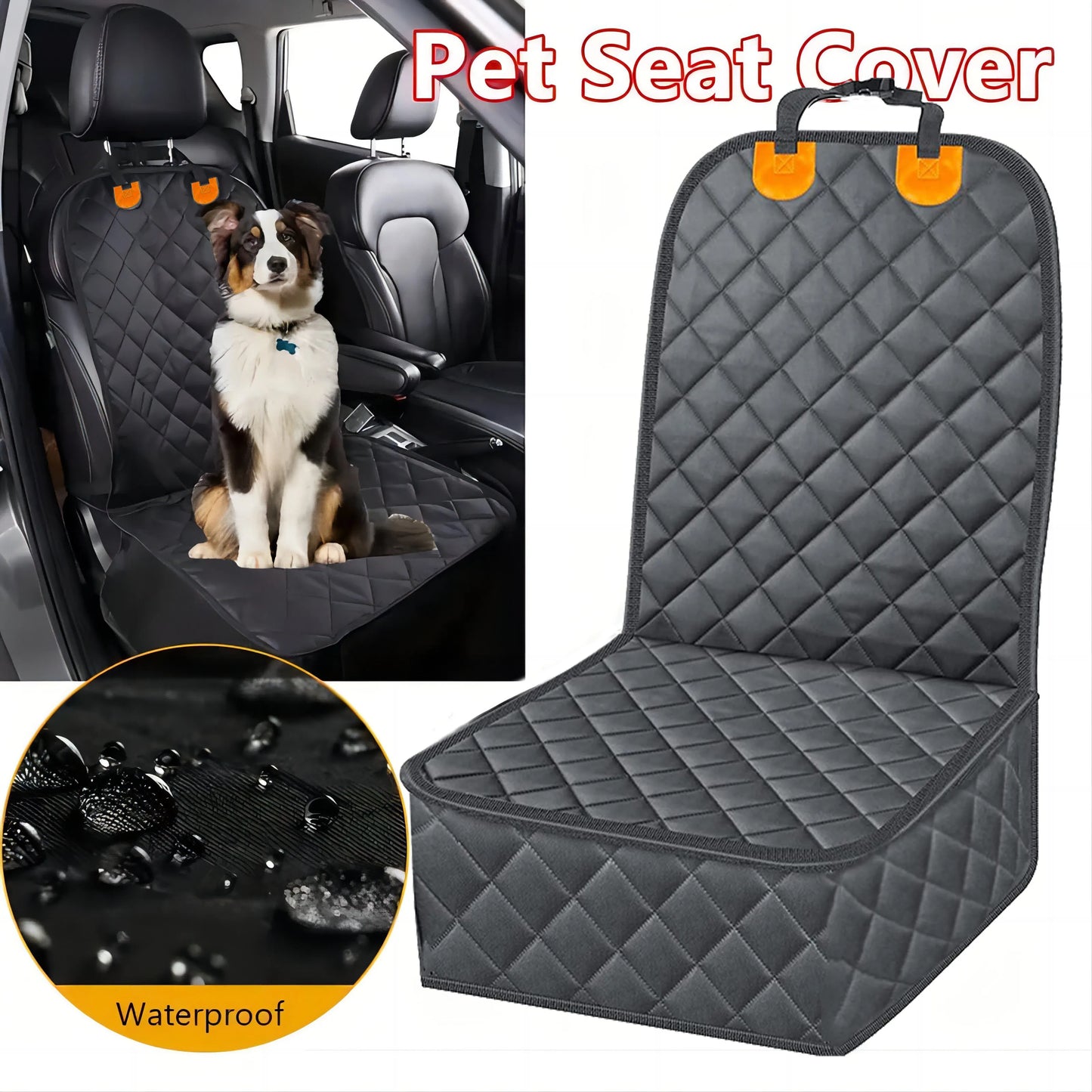 Waterproof Quilted Dog Front Seat Cover