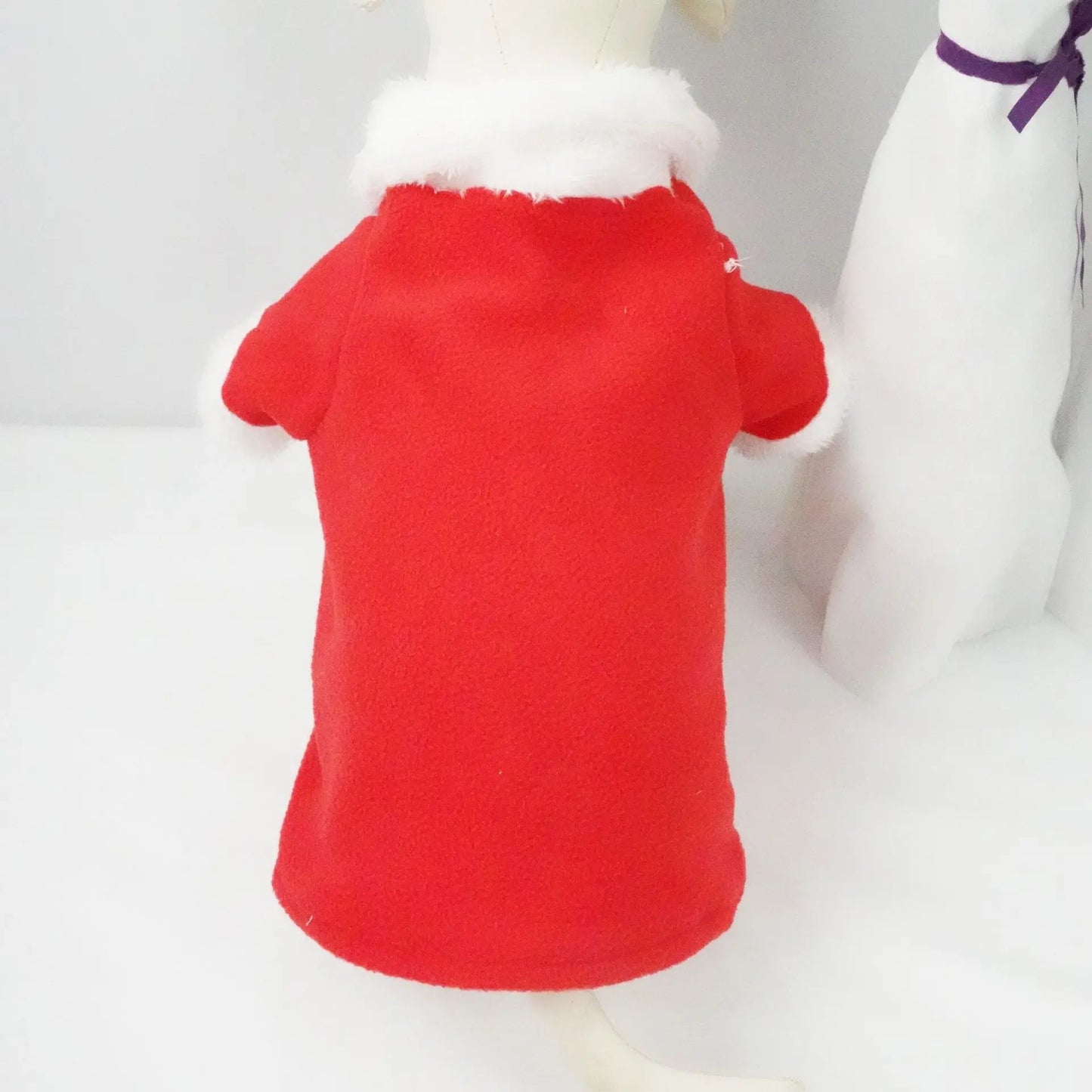 Pet Funny Christmas Clothes Xmas Clothing Warm Fleece Coat Puppy Dog Fashion Clothes Santa Claus Standing Costume New