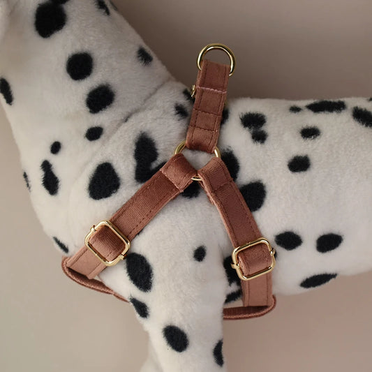 Brown Flannelette Dog Harness - Comfortable and Durable for All Breeds