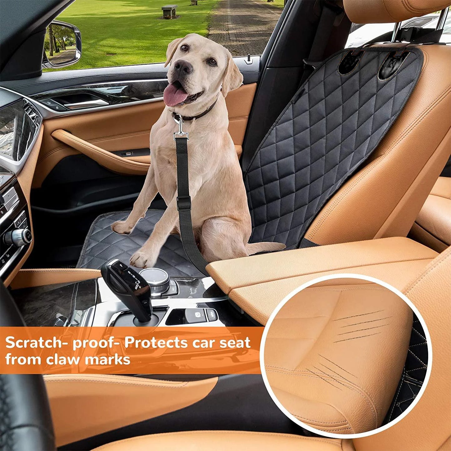 Waterproof Quilted Dog Front Seat Cover