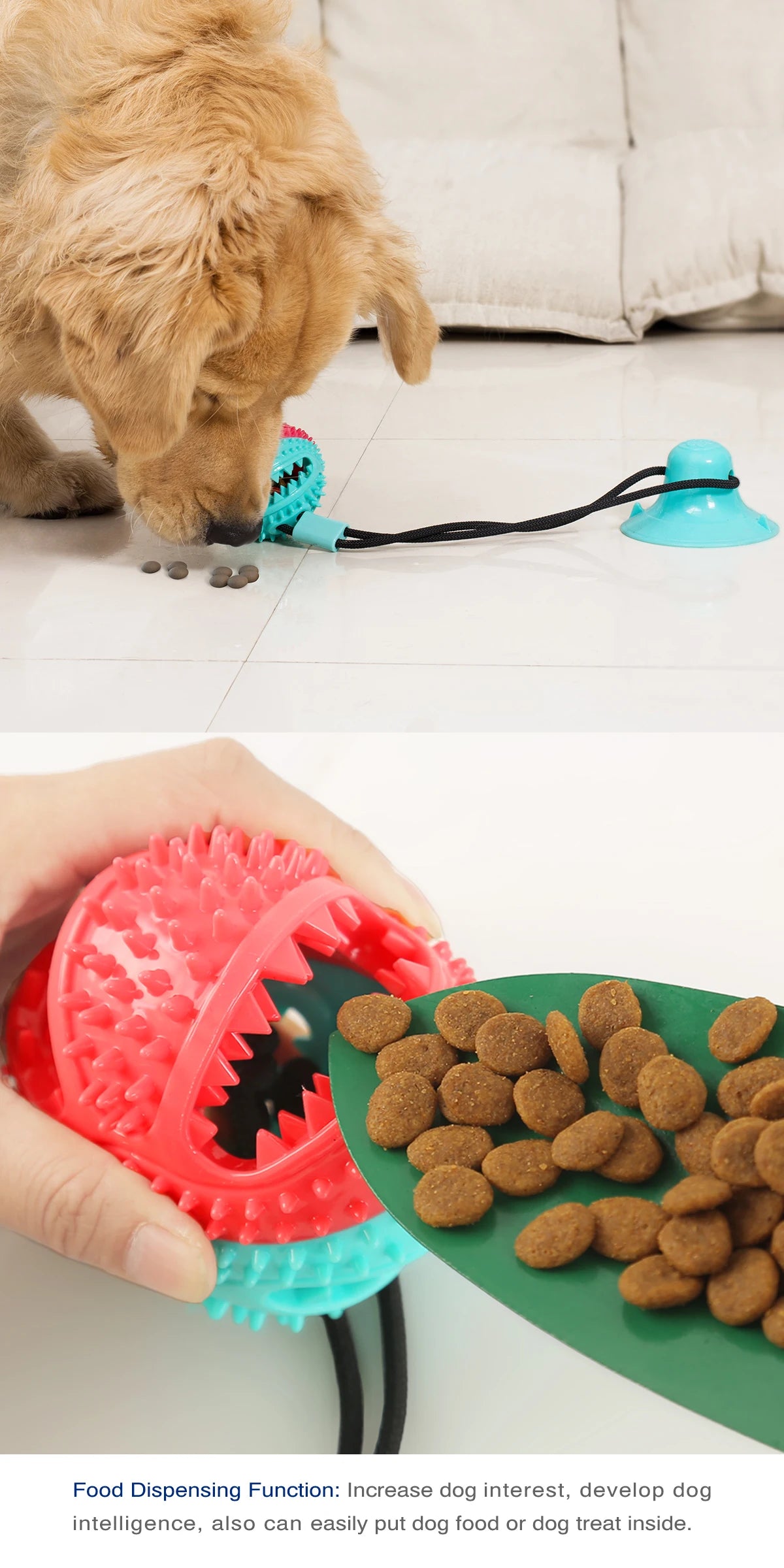 Silicon Suction Cup Interactive Dog Toy