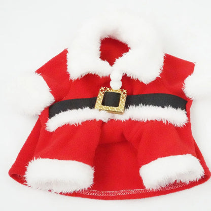 Pet Funny Christmas Clothes Xmas Clothing Warm Fleece Coat Puppy Dog Fashion Clothes Santa Claus Standing Costume New