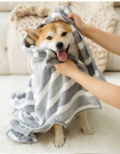 Dog Bathrobe, Super Large, Absorbent and Quick Drying Golden Hair, Shiba Dog Cat, Disposable Bath Towel, Pet Clothes, Bath Towel