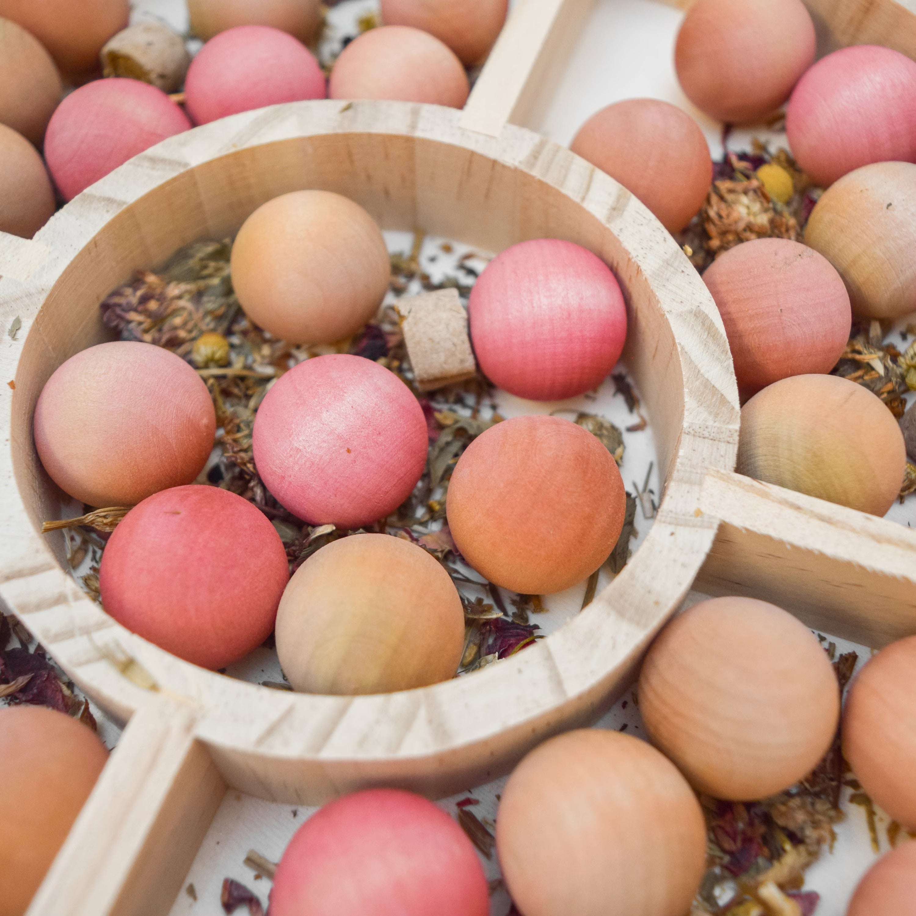 Wooden Ball Pit Foraging Toy