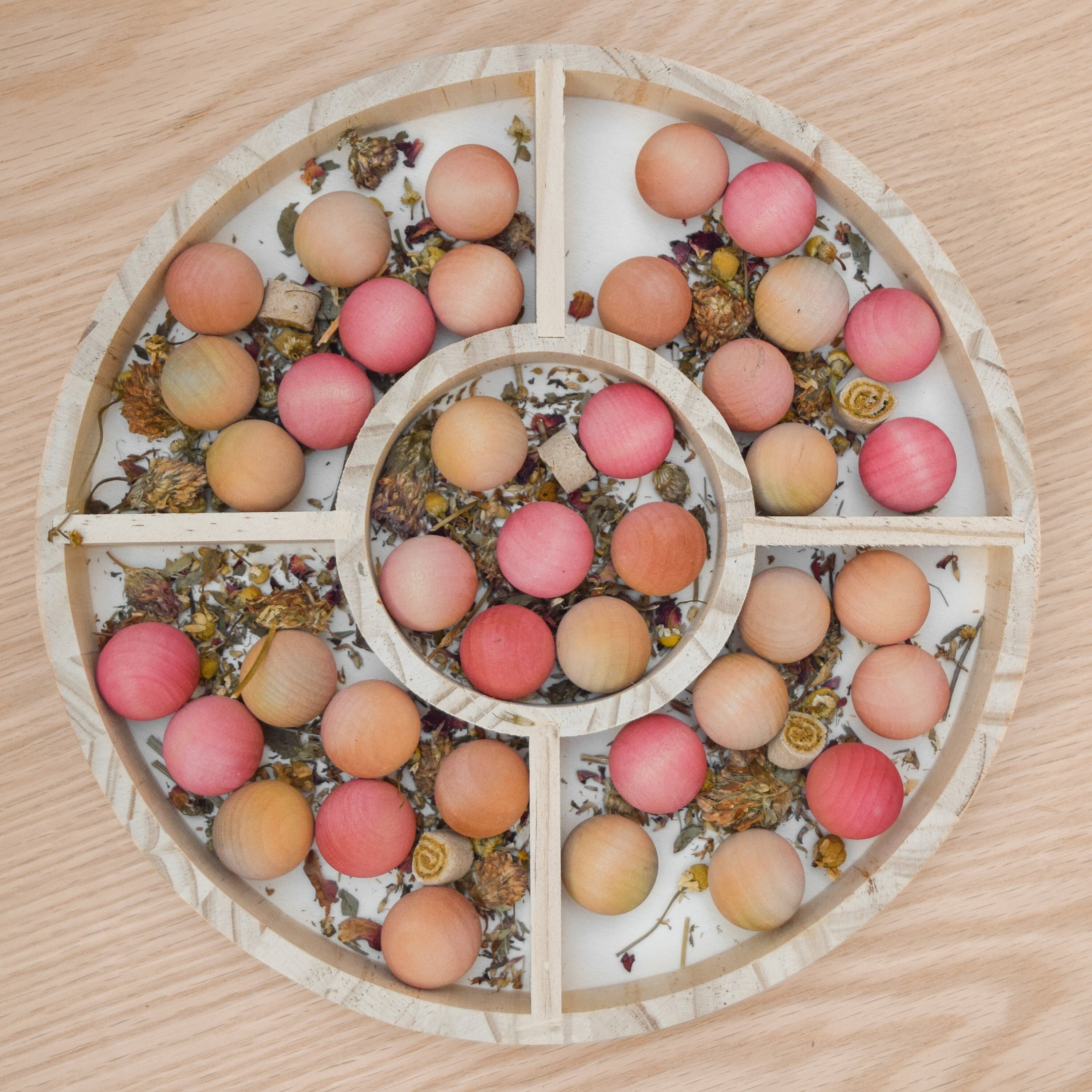 Wooden Ball Pit Foraging Toy