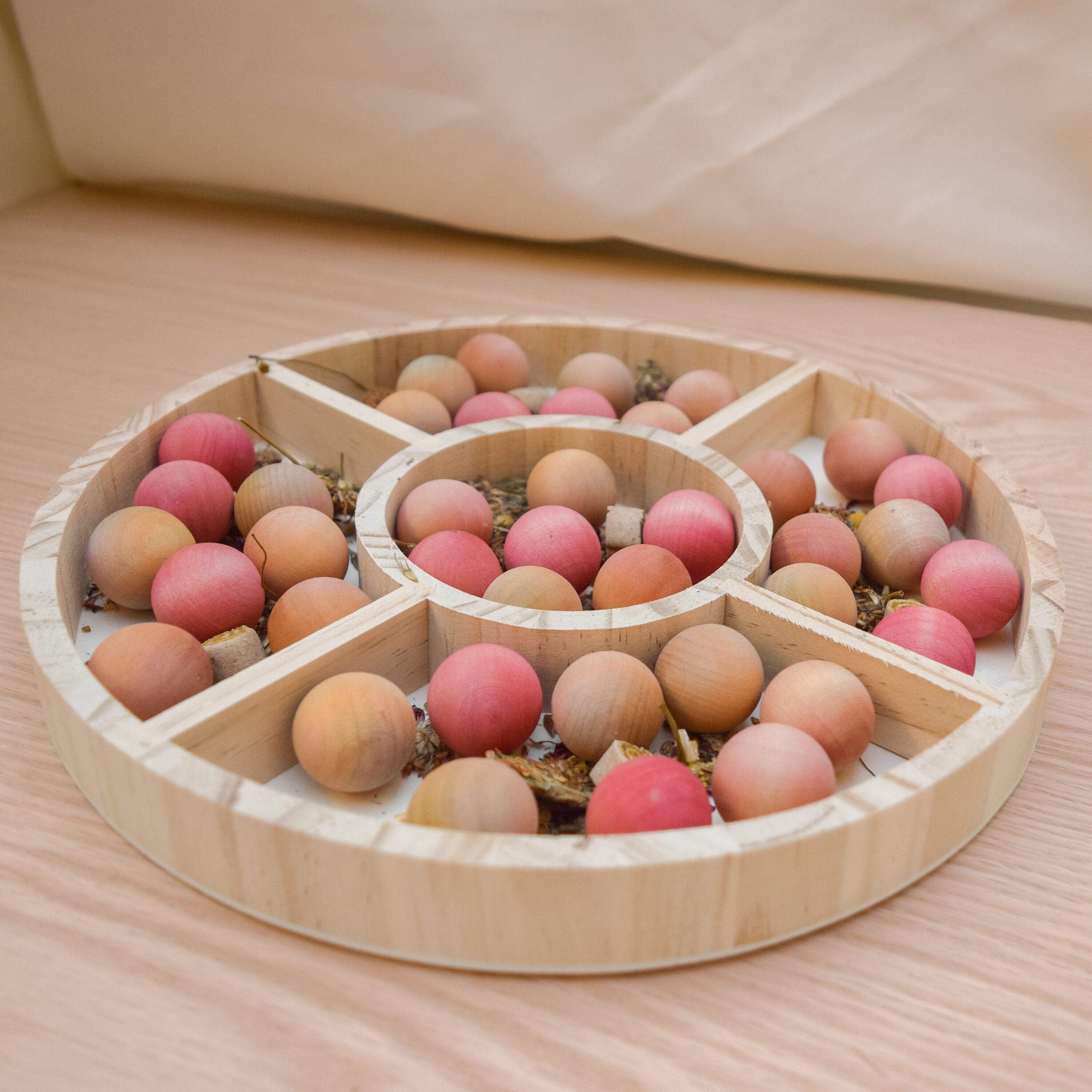 Wooden Ball Pit Foraging Toy